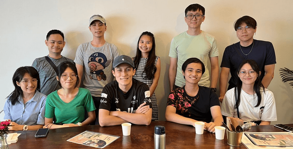 A group picture with my club