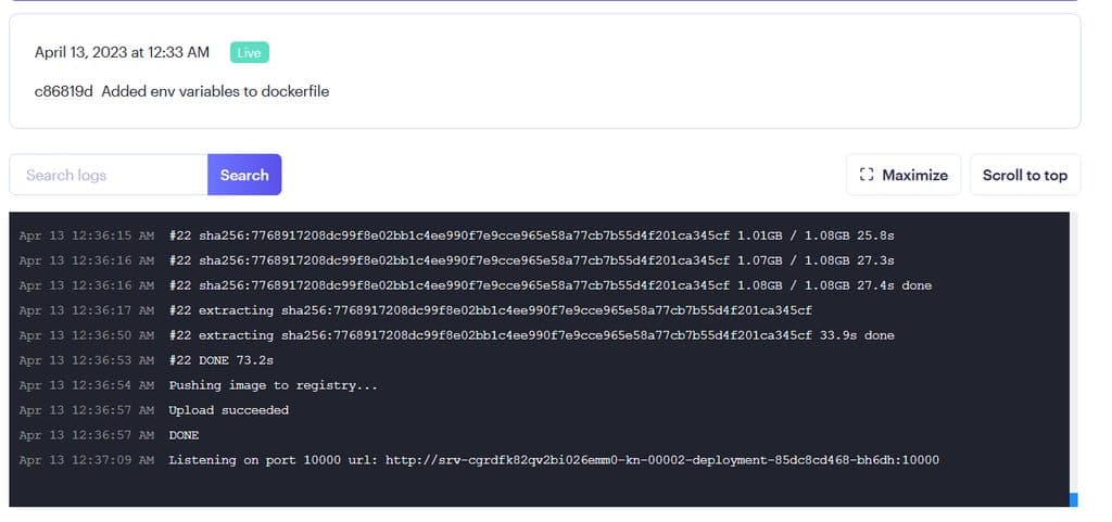 Successful Deployment
