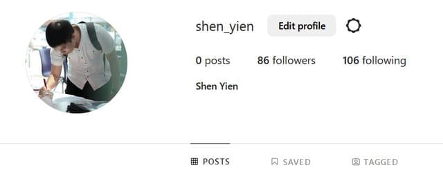 Instgram shows user's info