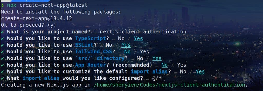 My Nextjs configurations