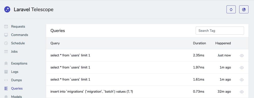 Laravel Telescope