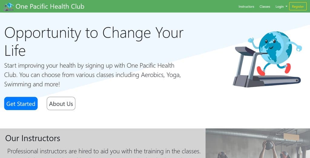 One of my first websites