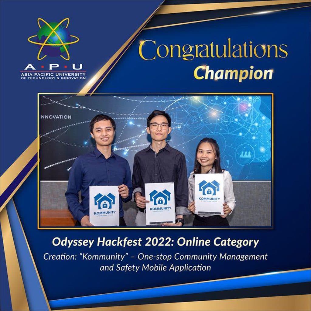 My first hackathon champion