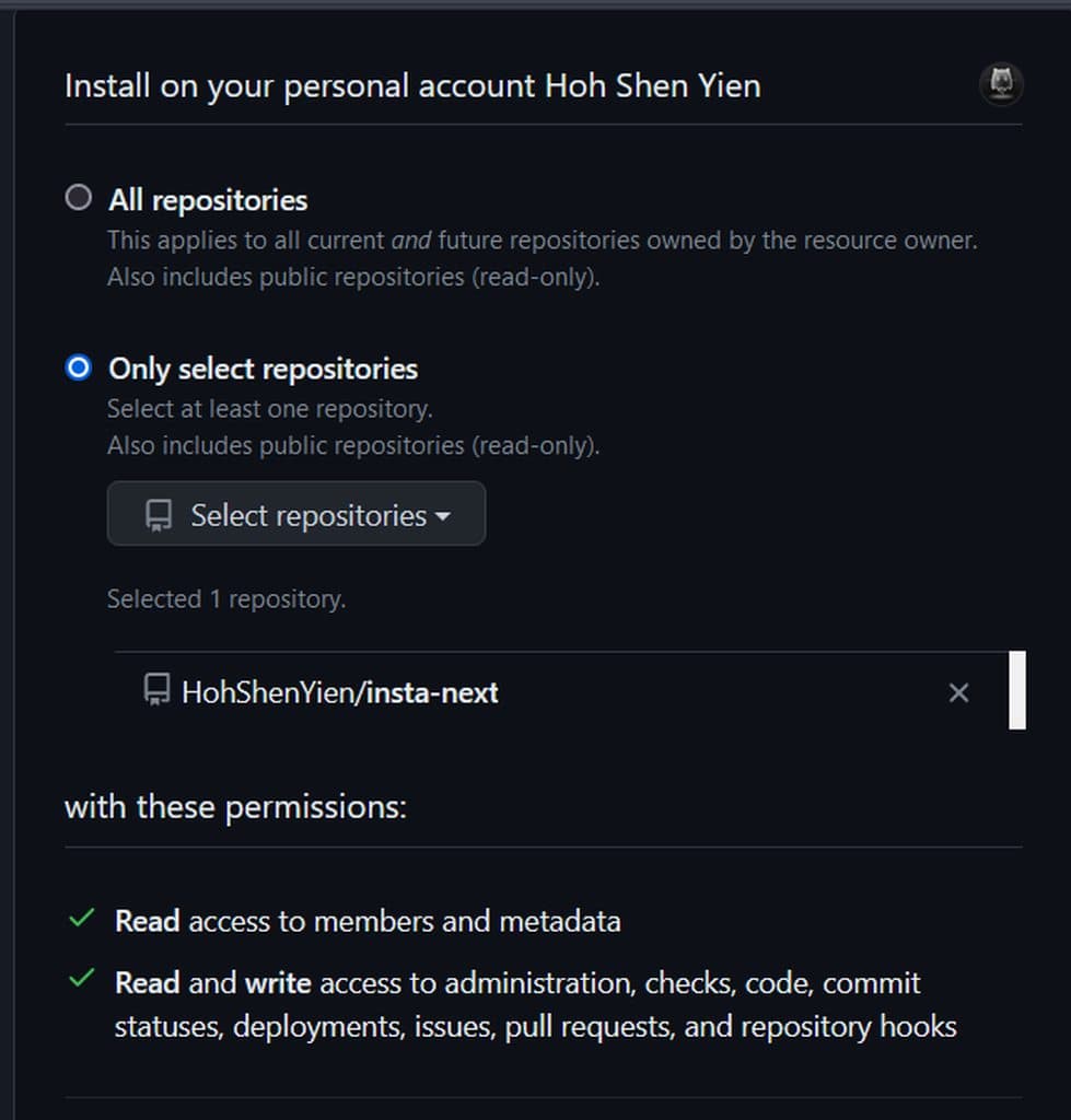 Selecting specific repositories for deployment
