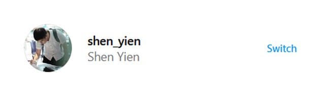 Instagram's current user's info